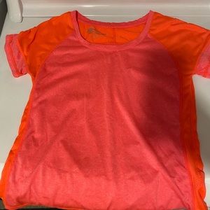Coral pink athletic top